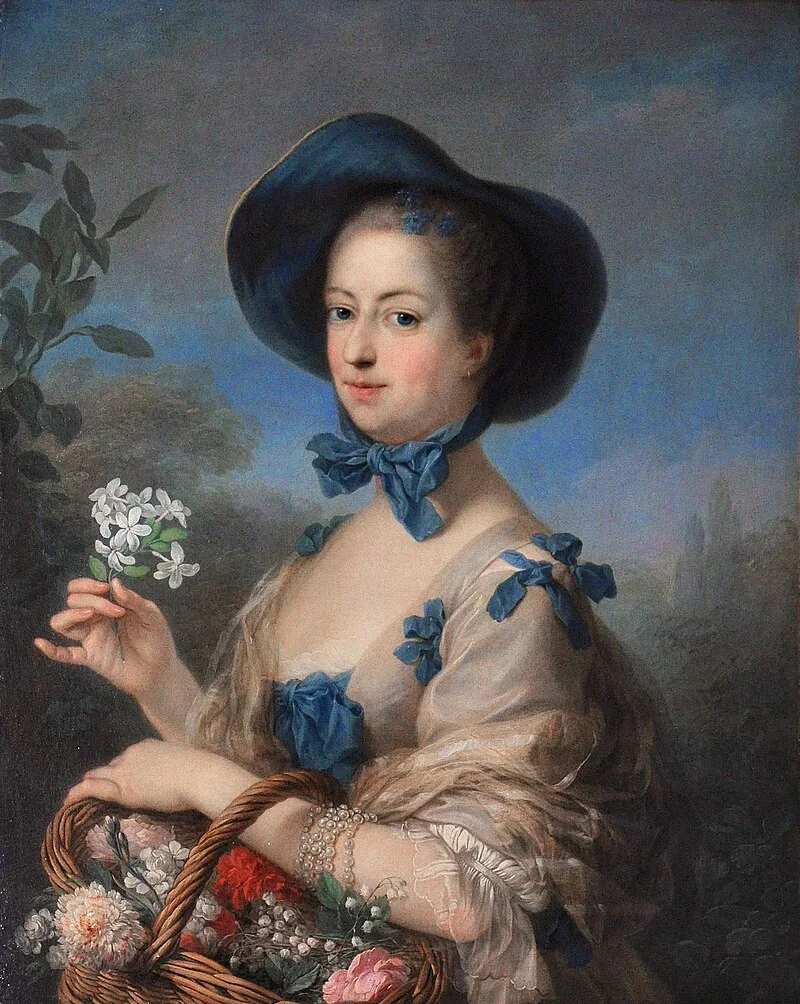 Madame de Pompadour as a gardener, by Charles-André van Loo, around 1755